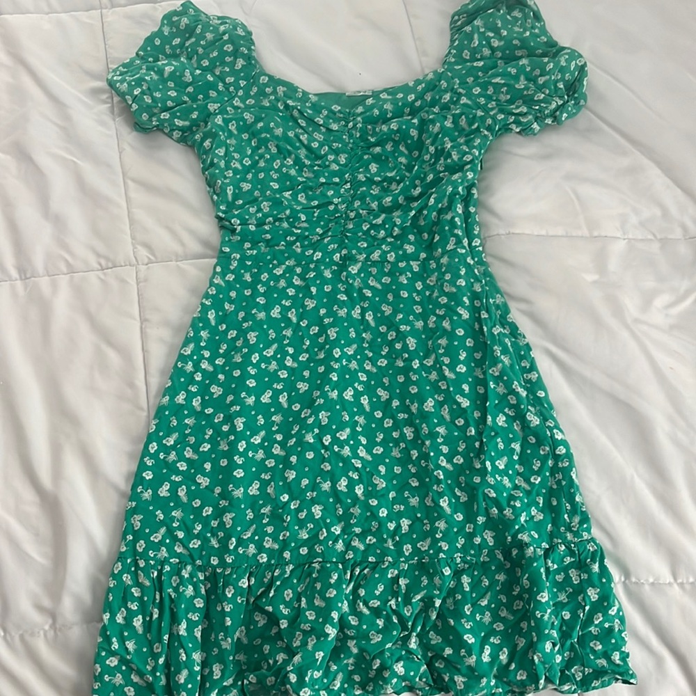 off the shoulder floral dress